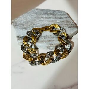 Vintage Link Mixed Metal Bracelet